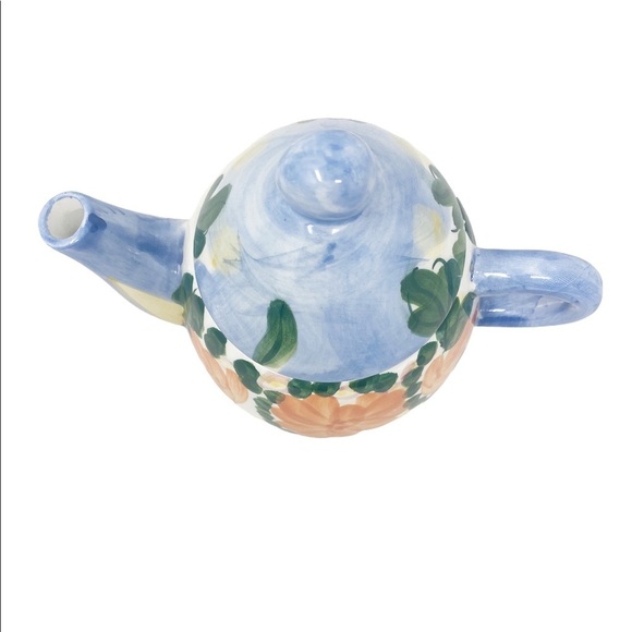 BELLA CASA By GANZ Mini Teapot Hand Painted Floral - Picture 4 of 7
